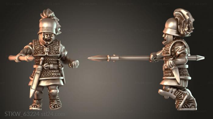 Military figurines (REPUBLICAN TRIARIUS Veteran, STKW_63224) 3D models for cnc