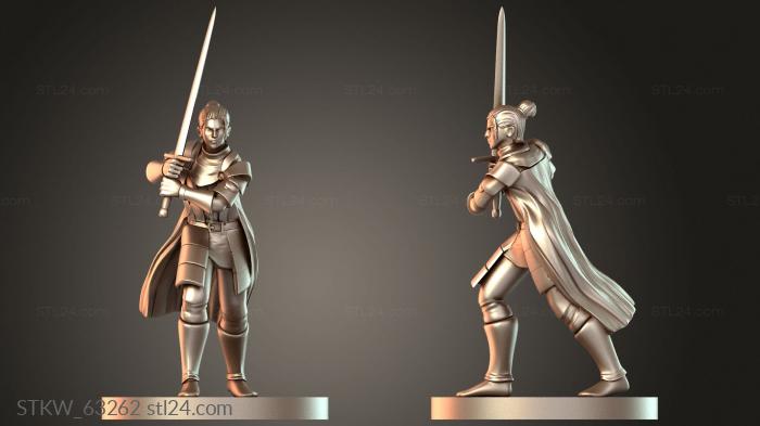 Military figurines (Reya Mantlemorn, STKW_63262) 3D models for cnc