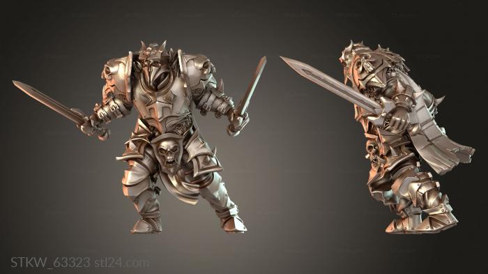 Military figurines (Rider Shadow Knight Doomblade, STKW_63323) 3D models for cnc