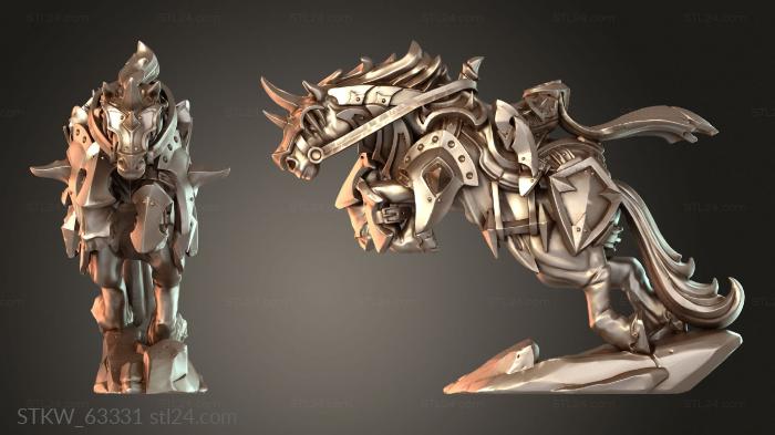 Rider War Stallion Horse Brutal