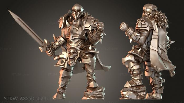 Military figurines (Riders Doom Shadow Knight Darkblade, STKW_63350) 3D models for cnc