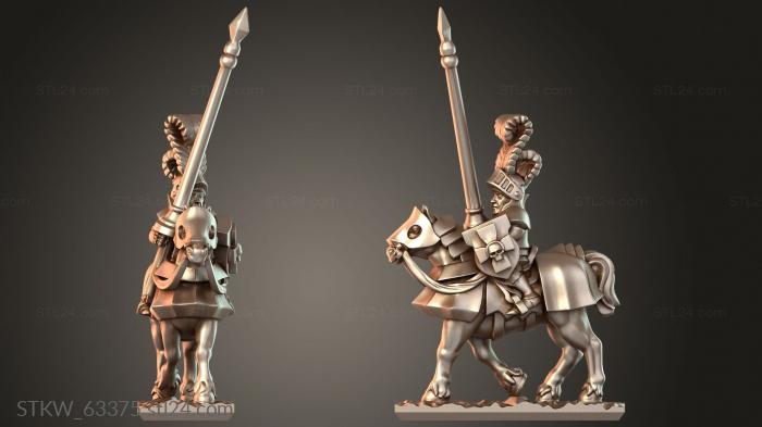 Military figurines (Rieksguard Knight Just, STKW_63375) 3D models for cnc