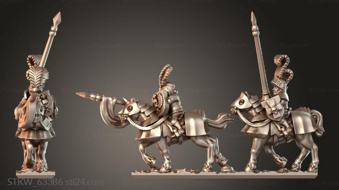 Military figurines (Rieksguard Knights Tenacious, STKW_63386) 3D models for cnc