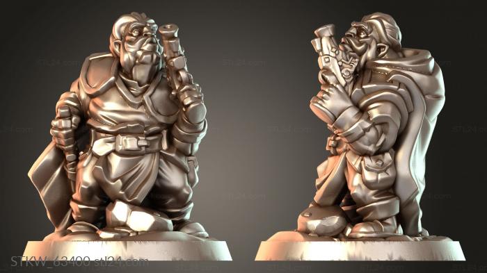 Military figurines (Rifleman, STKW_63400) 3D models for cnc