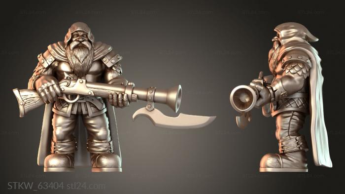 Military figurines (Rifleman Standing, STKW_63404) 3D models for cnc