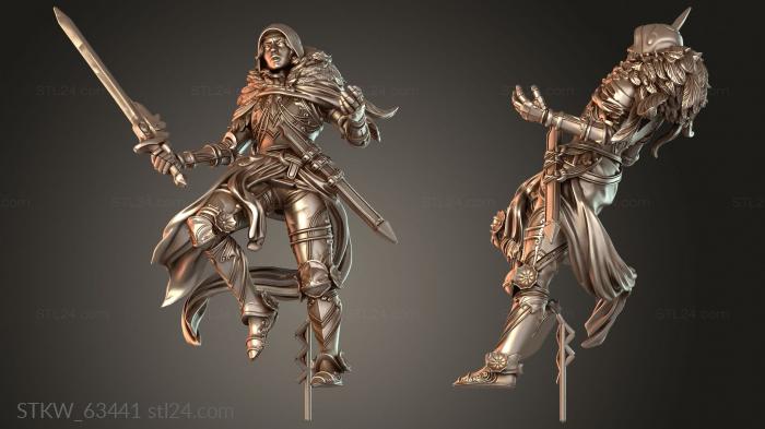 Military figurines (Roar The Everdeath Zra Arch Aasimar Judicator, STKW_63441) 3D models for cnc