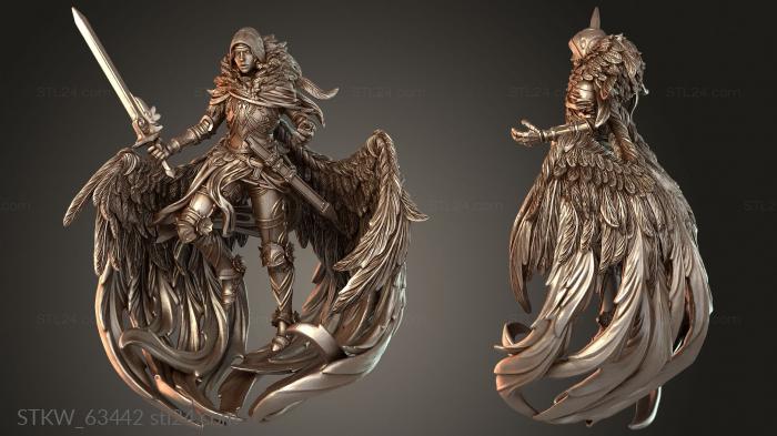 Military figurines (Roaring Banner Rat, STKW_63442) 3D models for cnc