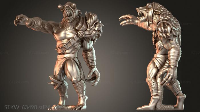 Military figurines (Rodents Ratman Mercenary, STKW_63498) 3D models for cnc