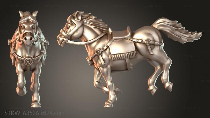 Military figurines (ROMAN HORSE Dauntless, STKW_63526) 3D models for cnc