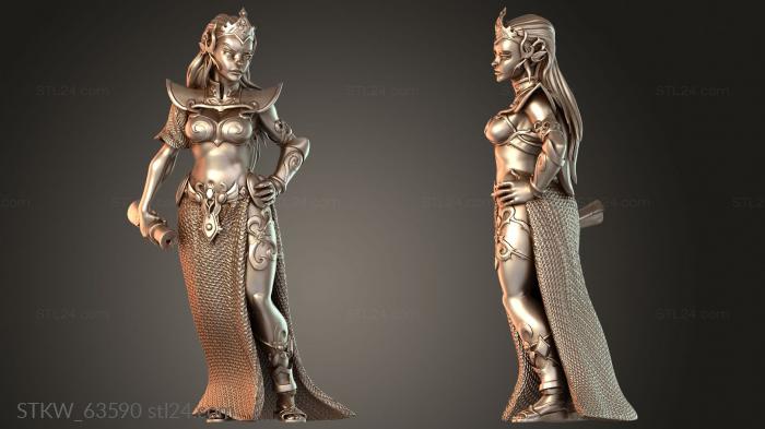Military figurines (Royal Court Princess Noble, STKW_63590) 3D models for cnc