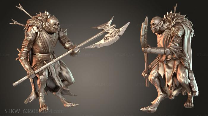 Royal Horrors Ghoul Lordsmen Axe Wielding