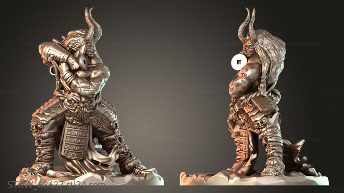 Military figurines (Rune Giant, STKW_63637) 3D models for cnc