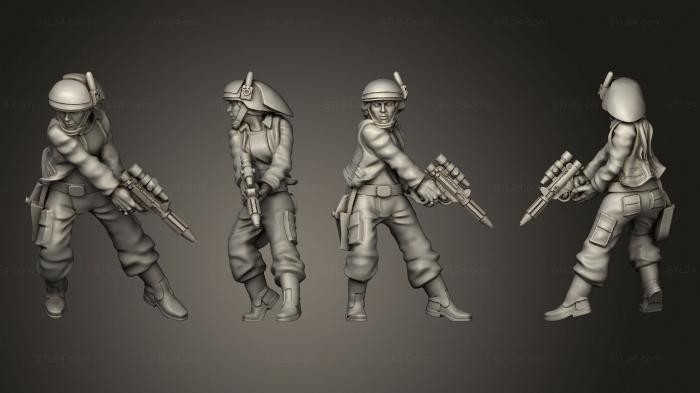 Military figurines (Fleet Troopers 1 2, STKW_6365) 3D models for cnc