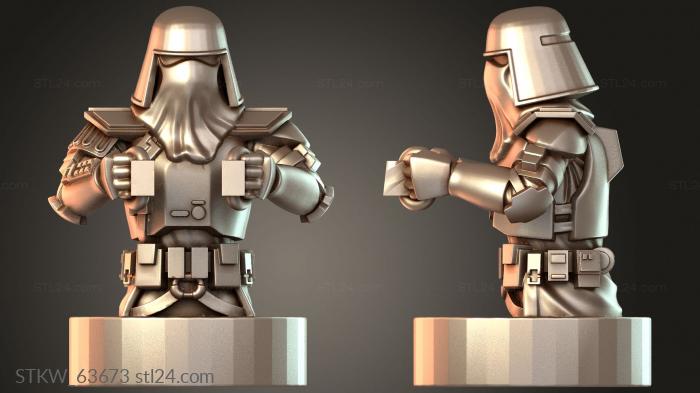 Military figurines (Saber Tank Gunner, STKW_63673) 3D models for cnc
