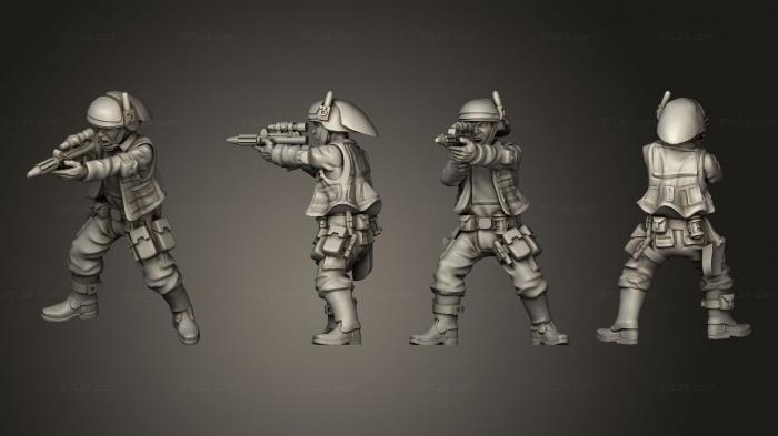 Military figurines (Fleet Troopers 2, STKW_6368) 3D models for cnc
