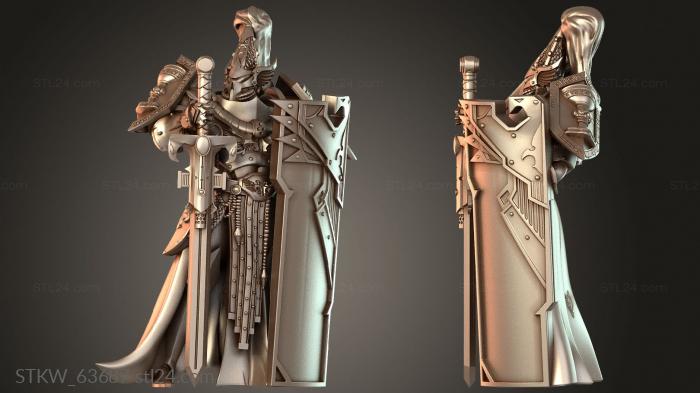 Military figurines (Sacred Chalice Guard Vigilant, STKW_63687) 3D models for cnc