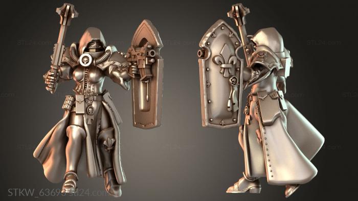 Sacresants with Maces Helm Mace Hardened
