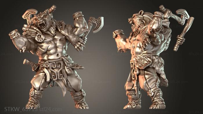 Saga II Guild Berserker Anger Beard Axe Loyal