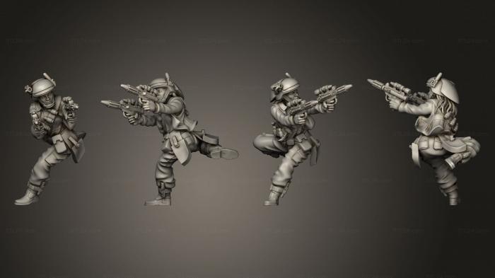 Military figurines (Fleet Troopers 4, STKW_6372) 3D models for cnc