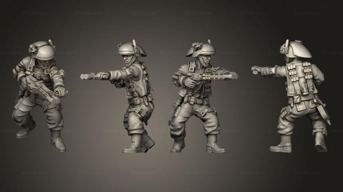 Military figurines (Fleet Troopers 5, STKW_6374) 3D models for cnc