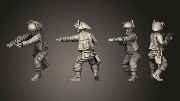 Military figurines (Fleet Troopers 6 2, STKW_6375) 3D models for cnc