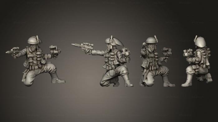 Military figurines (Fleet Troopers 6, STKW_6376) 3D models for cnc