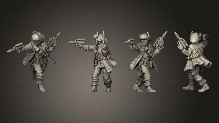 Military figurines (Fleet Troopers leader, STKW_6378) 3D models for cnc