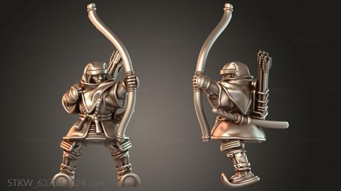Military figurines (Samurai Warfare Stoic, STKW_63788) 3D models for cnc