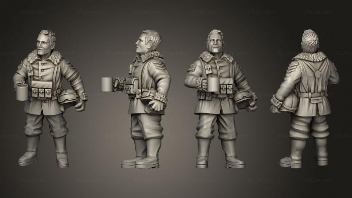 Military figurines (flight sgt brexitt, STKW_6389) 3D models for cnc