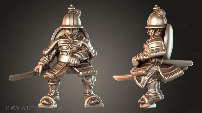 Military figurines (Samurai Warfare Demolisher, STKW_63910) 3D models for cnc