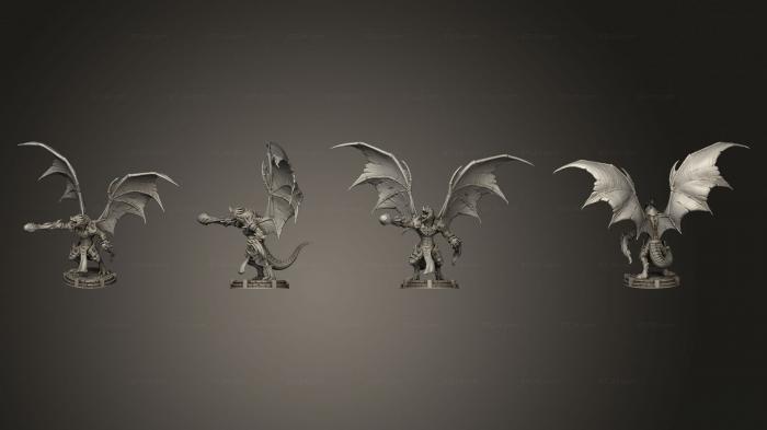 Military figurines (Flying Dragonborn Magic, STKW_6392) 3D models for cnc