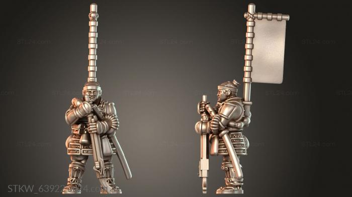 Military figurines (Samurai Warfare Frostfang, STKW_63922) 3D models for cnc