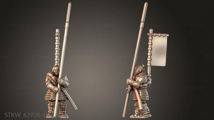 Military figurines (Samurai Warfare Cloudpiercer, STKW_63928) 3D models for cnc