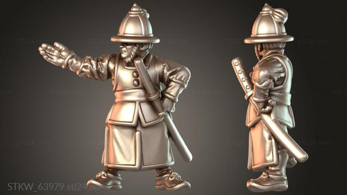 Military figurines (Samurai Warfare Kart Assassin, STKW_63979) 3D models for cnc