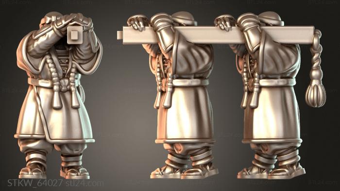 Samurai Warfare Monk Mikoshi Bearer Right
