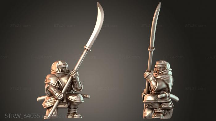 Samurai Warfare Monk Naginata Warrior