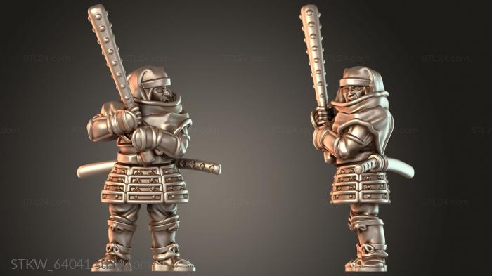 Samurai Warfare Monk Tetsubo Guard
