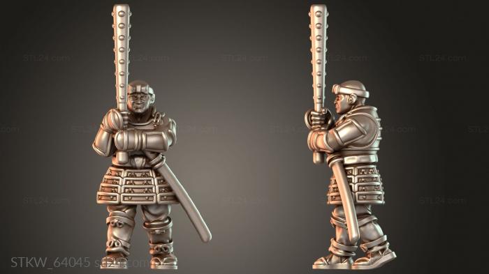 Samurai Warfare Monk Tetsubo Armored