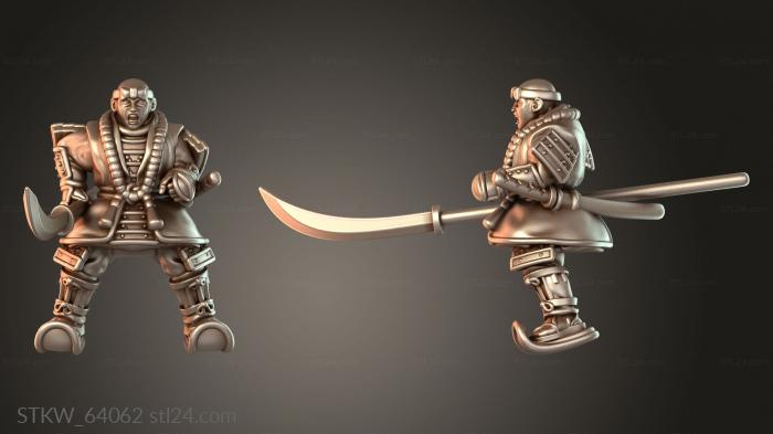 Samurai Warfare Mounted Monk Naginata Warrior