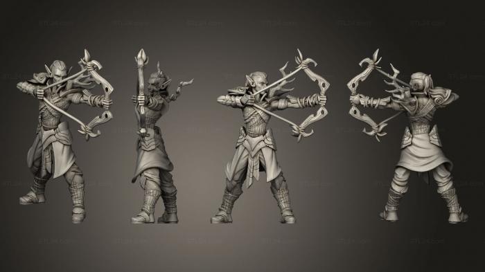 Military figurines (Forest Elve 01, STKW_6413) 3D models for cnc