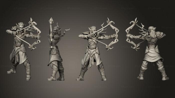 Military figurines (Forest Elve 02, STKW_6414) 3D models for cnc