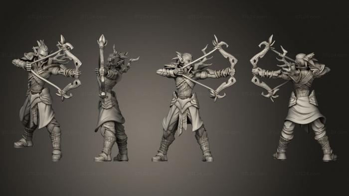 Military figurines (Forest Elve 03, STKW_6415) 3D models for cnc