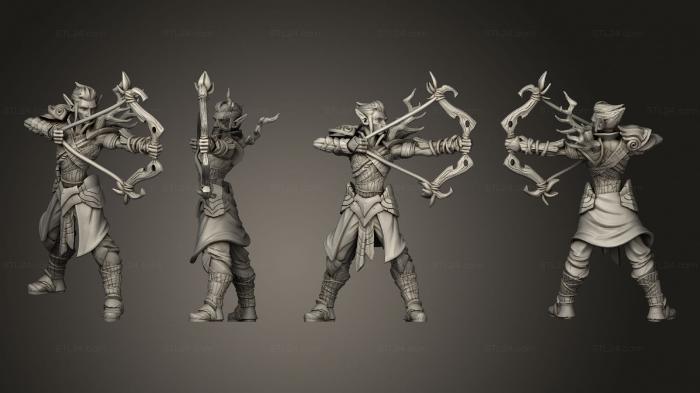 Military figurines (Forest Elve 04, STKW_6416) 3D models for cnc