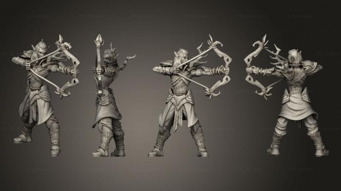 Military figurines (Forest Elve 05, STKW_6417) 3D models for cnc