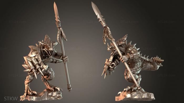 SAURUS WITH SPEAR