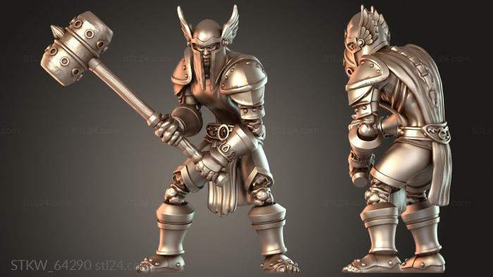 Military figurines (Scarlet Monastery Fallen Champion, STKW_64290) 3D models for cnc