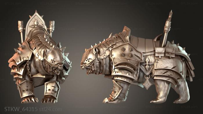 Military figurines (Scepter Pointed Armor, STKW_64315) 3D models for cnc