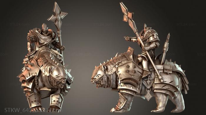 Military figurines (Scepter Pointed Mount, STKW_64316) 3D models for cnc