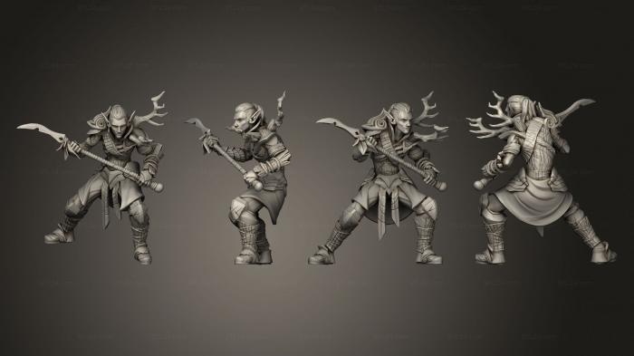 Military figurines (Forest Elve 23, STKW_6435) 3D models for cnc