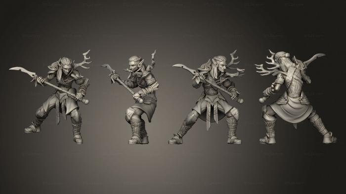 Military figurines (Forest Elve 24, STKW_6436) 3D models for cnc